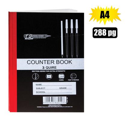 Marlin Book Hard-Cover A4 288-Page 3-Quire