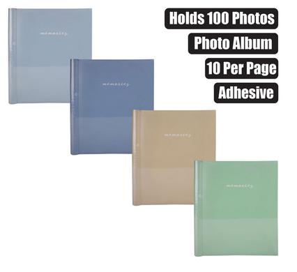 Adhesive Album 10Pg Adhesive Pastel Asst