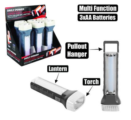 Daily Power Torches Torch Lantern LED Pl Dual Function(3Xaa)
