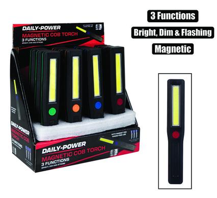 Daily Power Torches Torch Cob Pl (3Xaaa) With Magnet