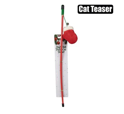 Xmas Décor Xmas Pet Jingle Bell Plush Cat Teaser