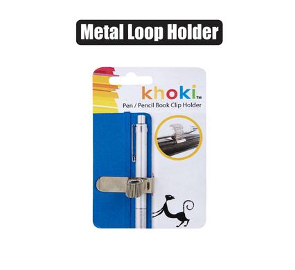 Khoki Pencil/Pen Spring Loop Holder Metal
