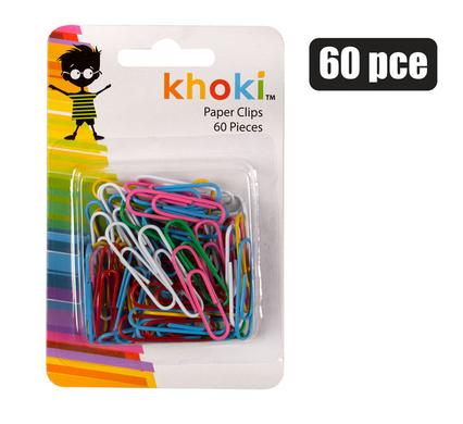 Khoki Stationery Paper Clips 2.8cm 60 Piece
