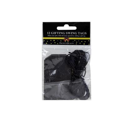 Gift Swing Tag 5cm 12 Piece Shaped Assorted