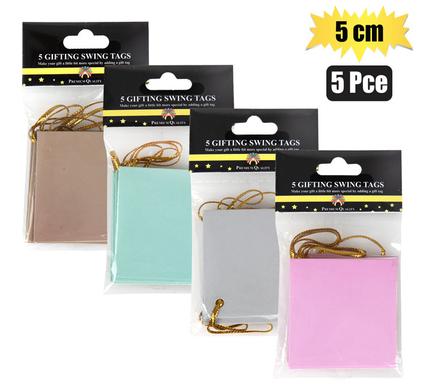 Gift Swing Tag 5cm 5 Piece Folded