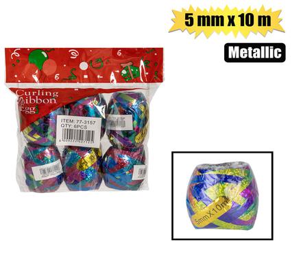 Gift Ribbon Rainbow Metallic 5Mmx10M