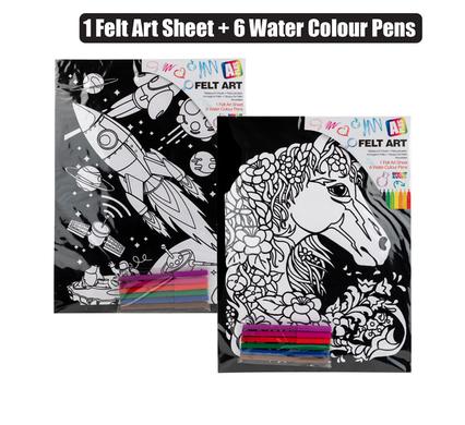 Art+Craft Felt Art Colouring Assorted