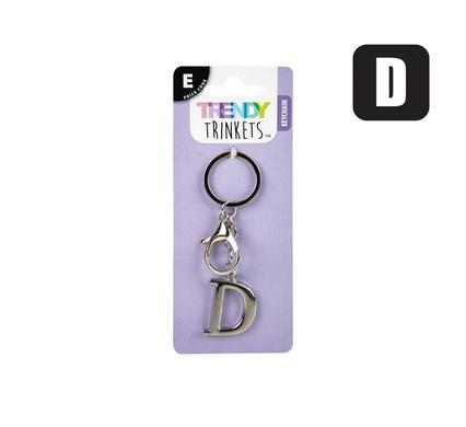 Trendy Trinkets Keychain Alpha Metal D
