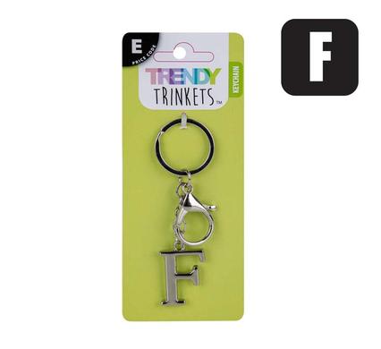Trendy Trinkets Keychain Alpha Metal F