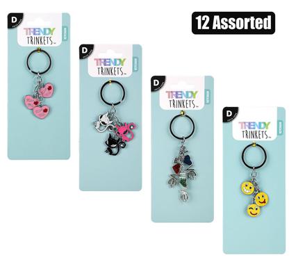 Trendy Trinkets Keychain Metal Charms