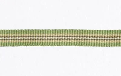 Stripe Petersham Ribbon Roll Cream, Fern & Taupe