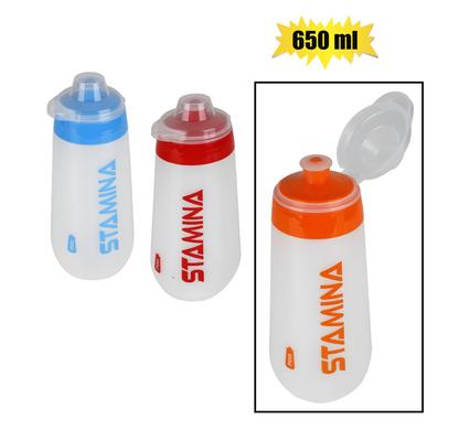 Water Bottle 650ml Stamina Assorted Colours