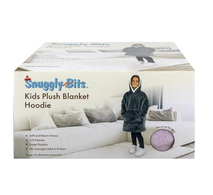 Snuggly Bits Blanket Plush Kids Hoodie