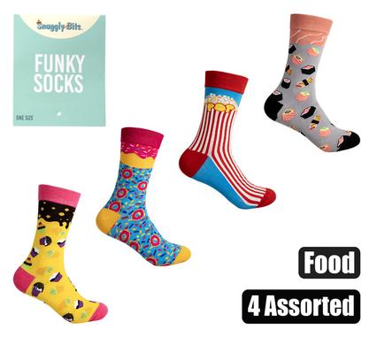 Snuggly Bits Socks Unisex Food Designs