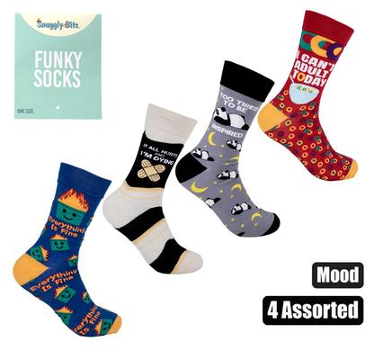Snuggly Bits Socks Unisex Mood Designs