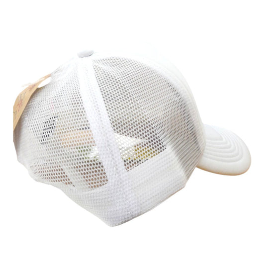 Classic Mesh Trucker Cap | White
