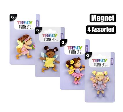 Trendy Trinkets Magnet Poly Fairy 4 Assorted