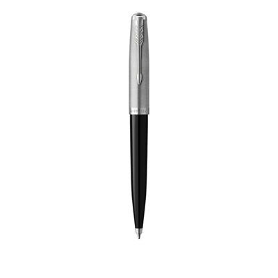 Parker 51 Ball Pen Medium Nib Black Ink - Black Chrome Trim