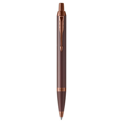 Parker IM Mono Ball Pen Medium Nib Blue Ink GB - Burgundy