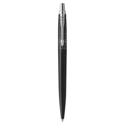 Parker Jotter XL Ball Pen Medium Nib Blue Ink Gift Box-Legancy of Flight Black Chrome Trim