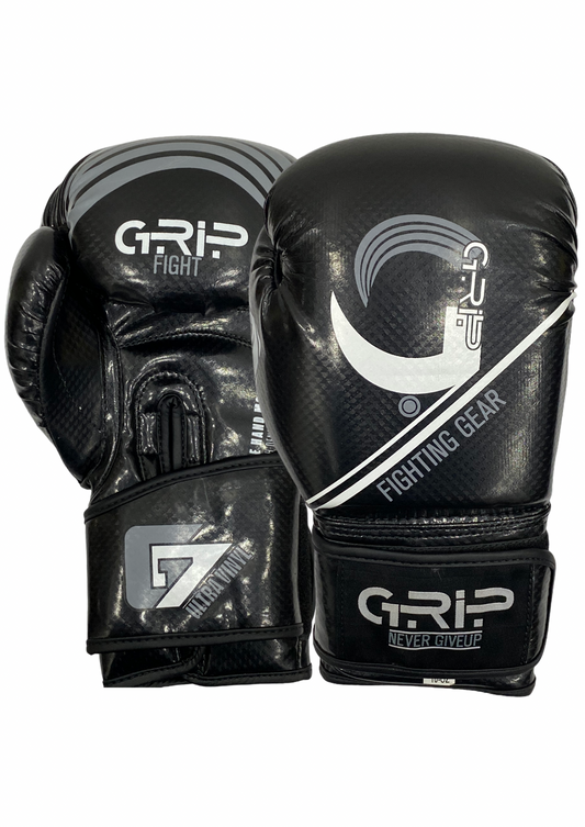 Grip FS Boxing Gloves | G7 Supreme Vinyl | Black