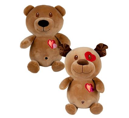 Besties Plush Love Bear / Dog Brown 30cm
