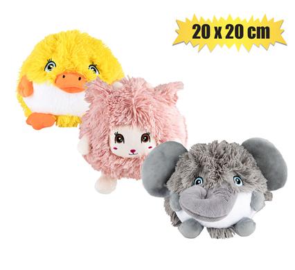 Besties Plush Ball Fluffy Animal 20X20cm