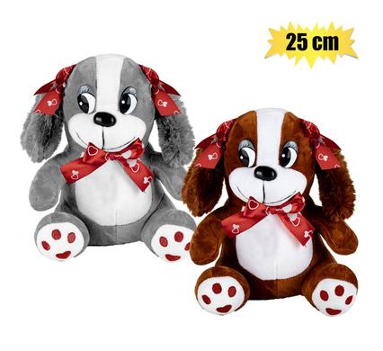 Besties Plush Dog With Long Ears & Ribbons 25cm