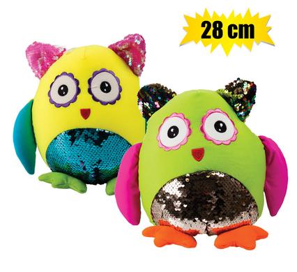 Besties Plush Bright Owl With Foambeads 28cm