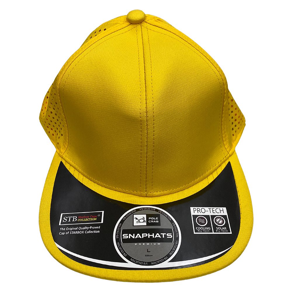 Flat Cap with Hole | Yellow
