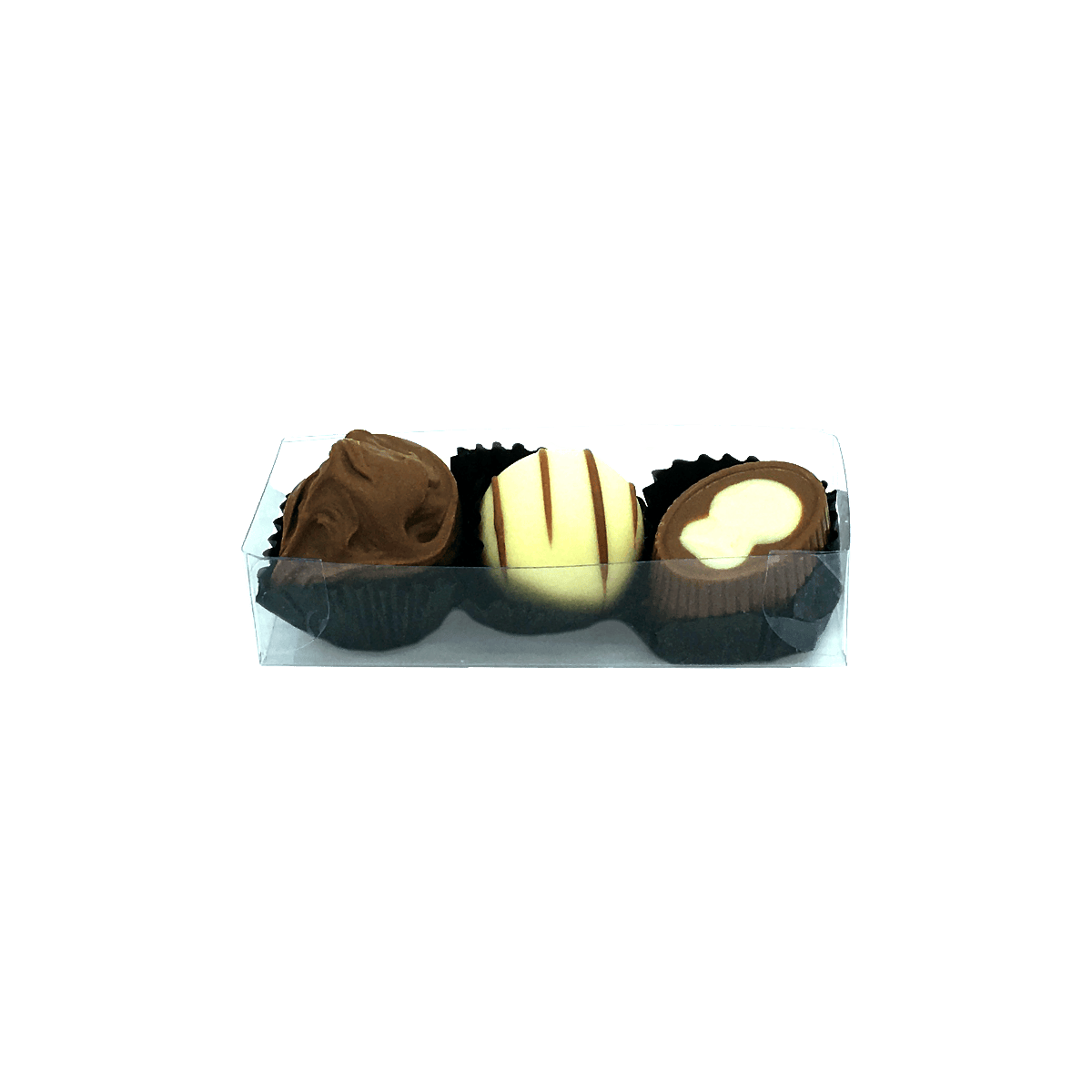 Geldhof 3-Piece Assorted Chocolate Box (undecorated)