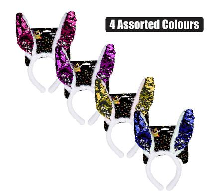 Sparkling Bunny Ear Headbands – Wholesale Easter Gifts