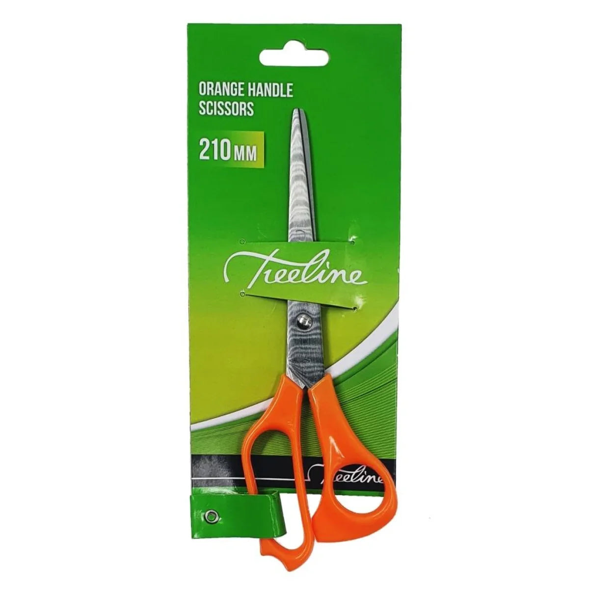 Treeline Orange Handled Scissors 210mm