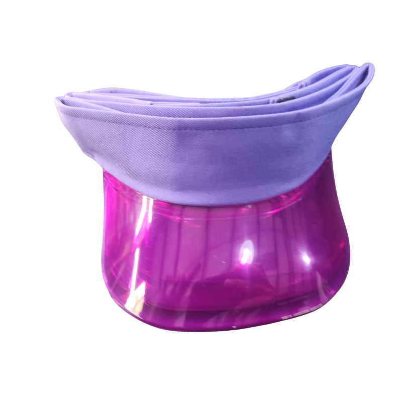 Multi-Layer Stackable Sun Visor Cap with Transparent Smoke Shield