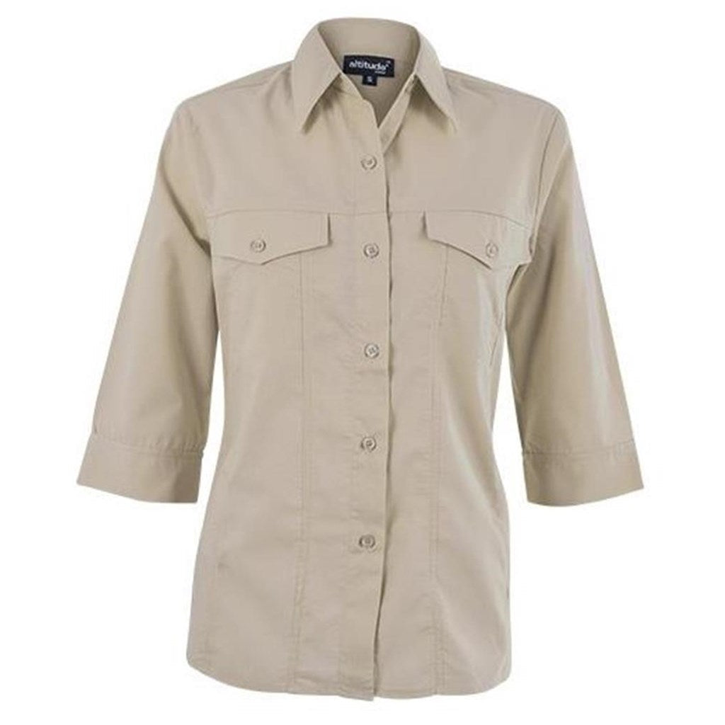 Sally Casual Blouse - Stone | Lounge Shirts | Corporate clothing | Gift Wrap Shop