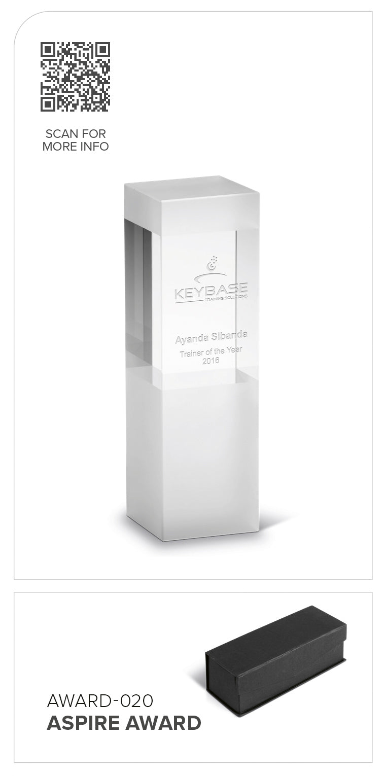 Aspire Tower Award-Awards and Trophies-corporate gift ideas for employees-branded corporate gifts | corporate gifts south africa | Just Brand