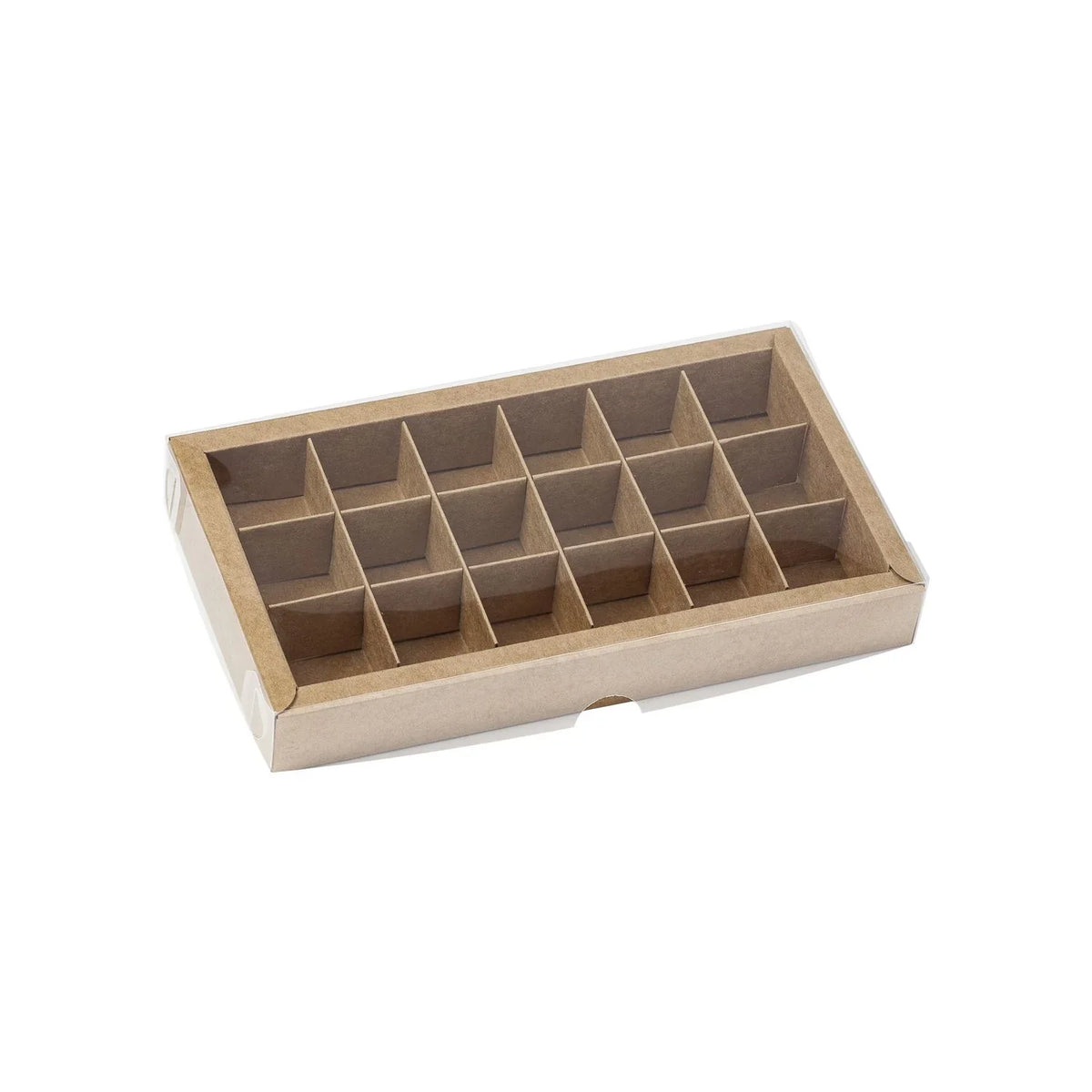 Medium Chocolate Box with Clear Lid