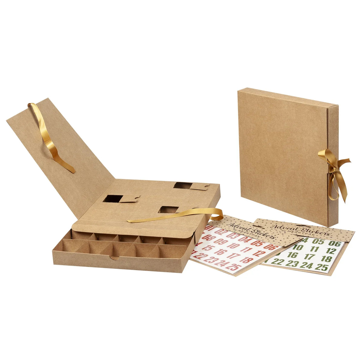 24 Day Ribbon Advent Calendar Box