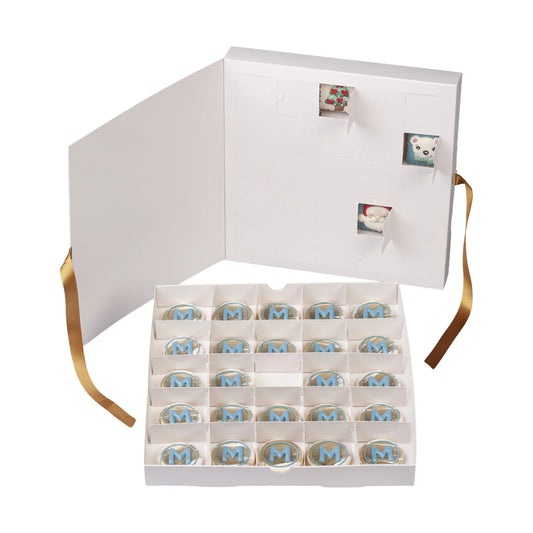 24 Day Ribbon Advent Calendar Box