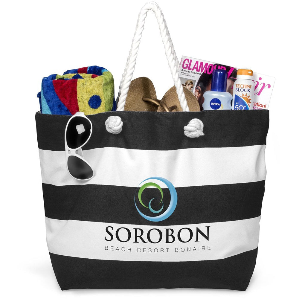 US Basic Coastline Cotton Beach Bag-Shoppers and Totes | Custom-branded & Personalised Bags | Giftwrap Shop