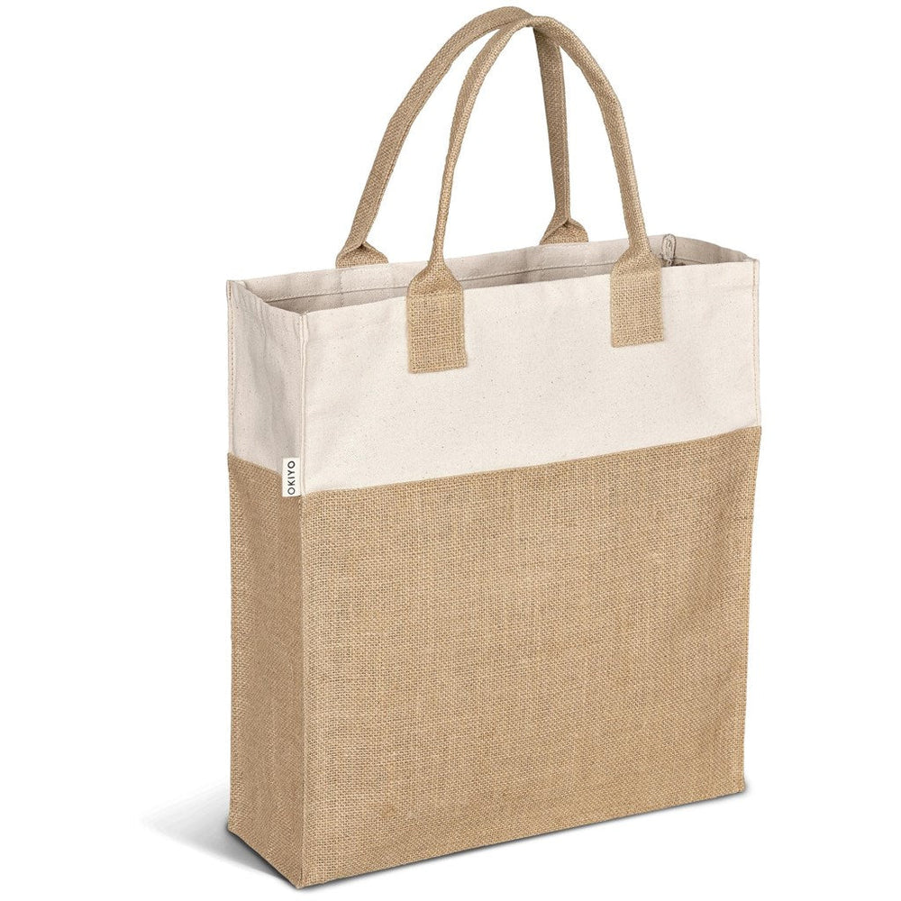 Okiyo Atsui Jute & Cotton Tote-Eco-Friendly Bags | Custom-branded & Personalised Bags | Giftwrap Shop