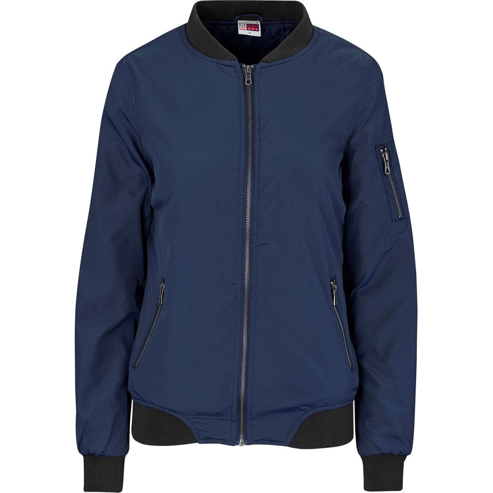 Ladies Crusader Bomber Jacket - Navy | Jackets | Custom-branded corporate clothing | Gift Wrap Shop