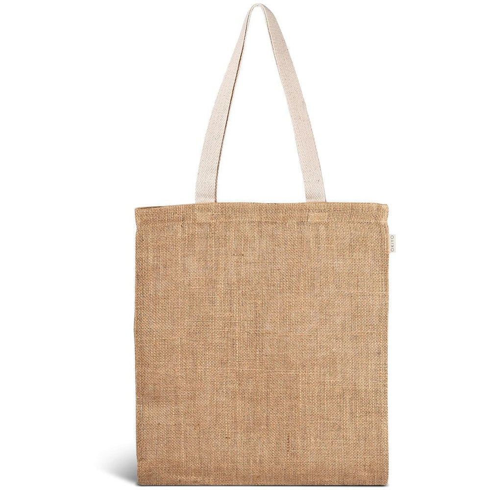 Okiyo Yasashii Jute Shopper-Shoppers and Totes-Corporste Gifts-Gift Wrap Shop