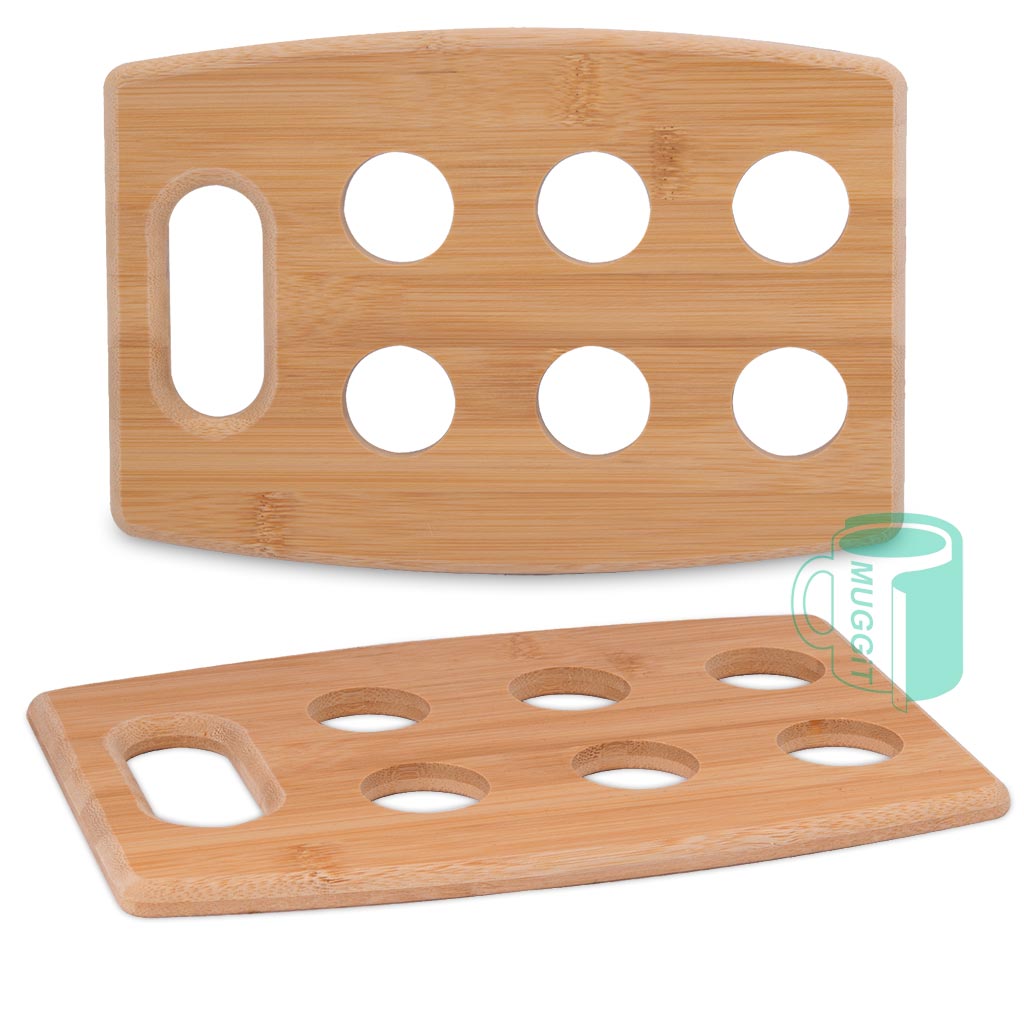 Bamboo Shot Glass Tray - product view 1