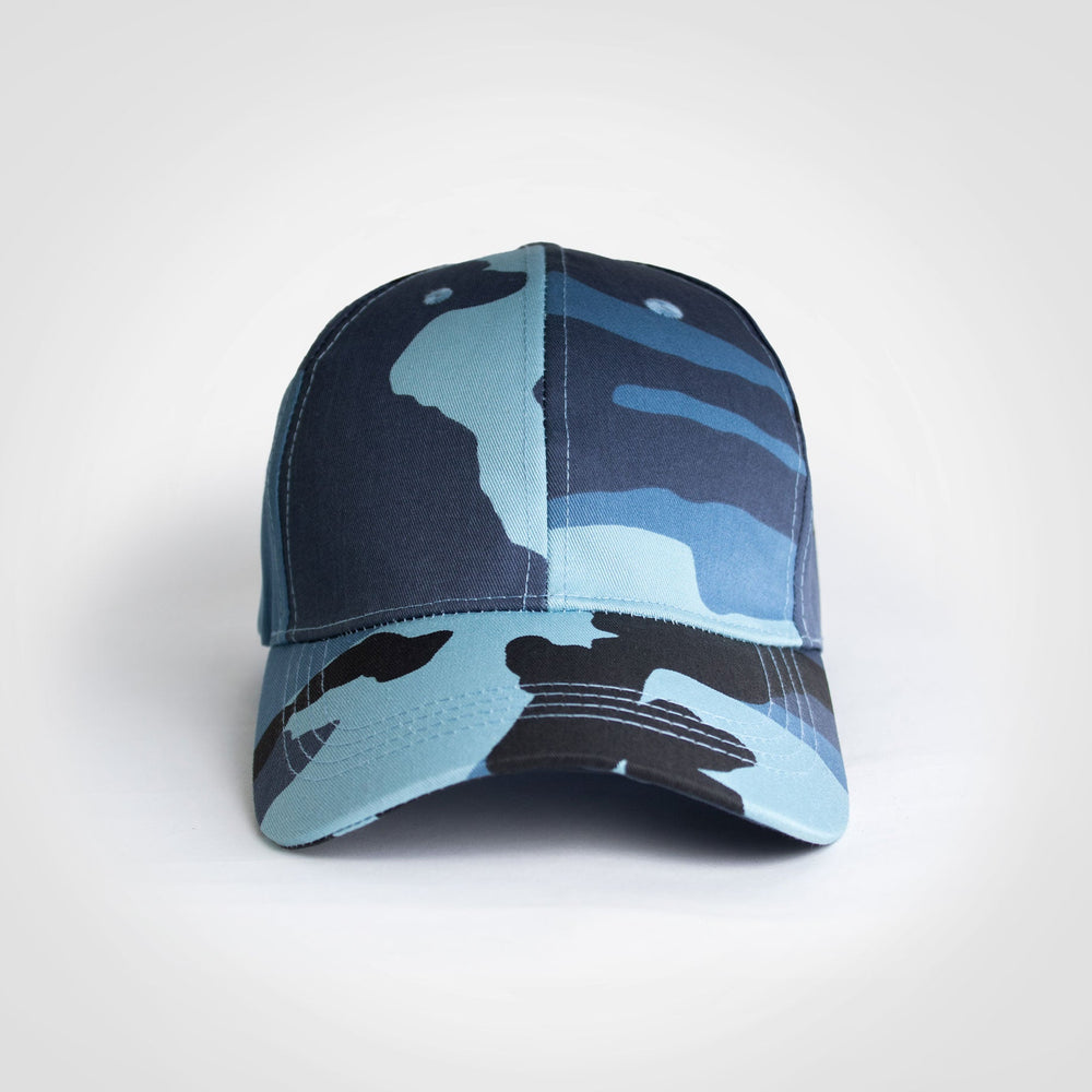 Basic 6 Panel Camo Cap-6 Panel Caps-Just Brand