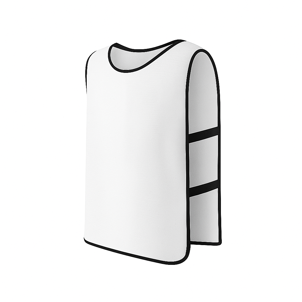 Grip Open-Sided Soccer Bibs | Set of 10 | White