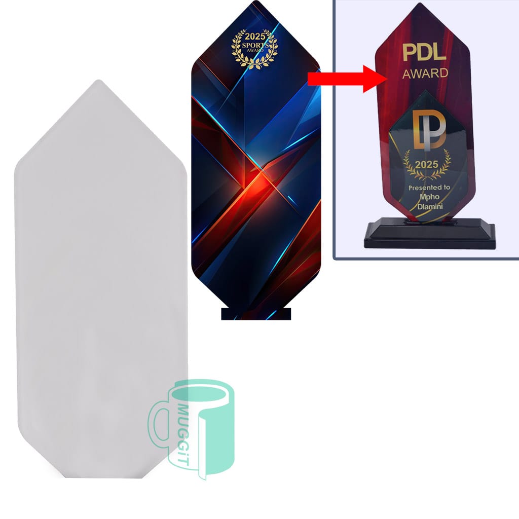 DIY Trophy Insert - Obelisk Large - product view 1