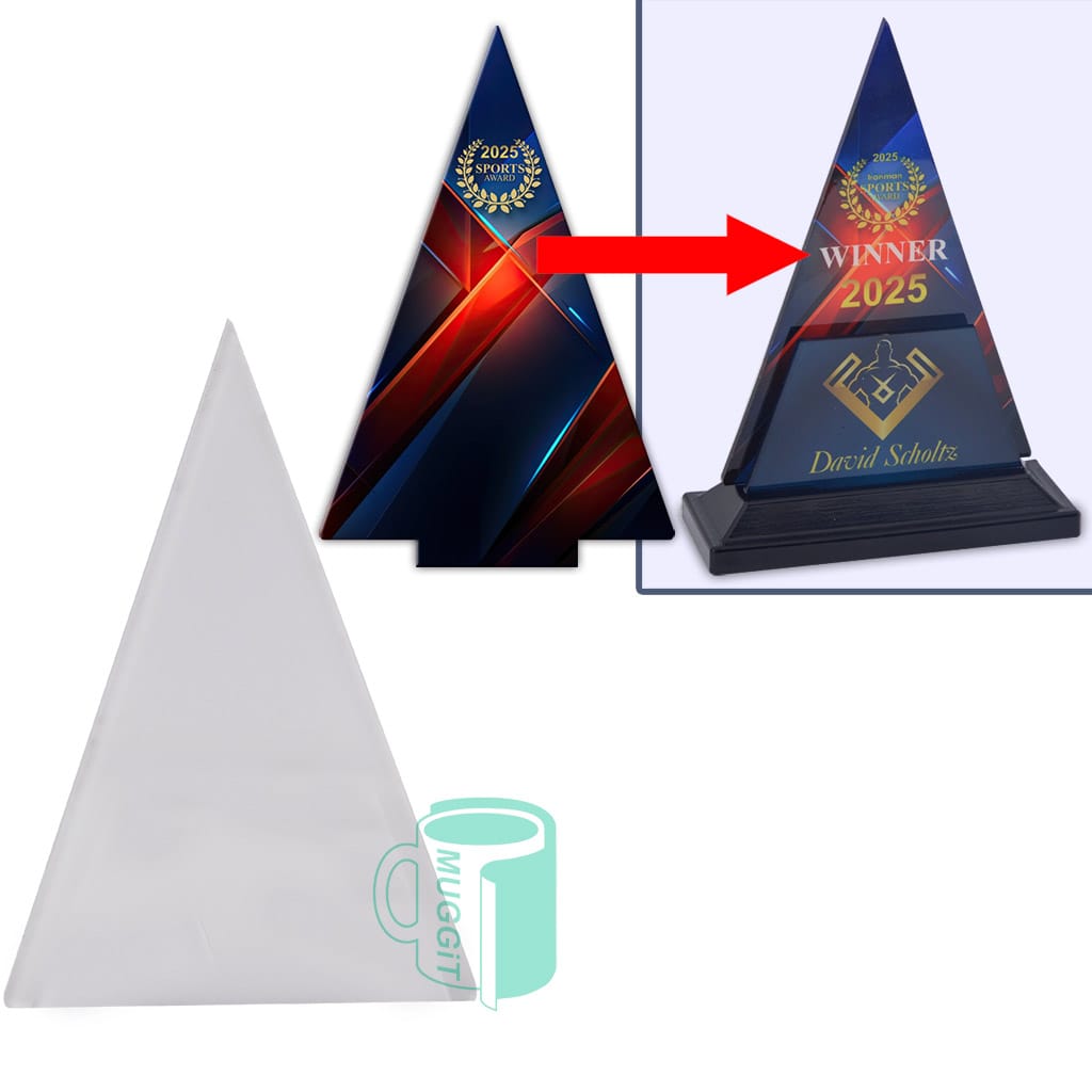 DIY Trophy Insert - Triangle Large - product view 1