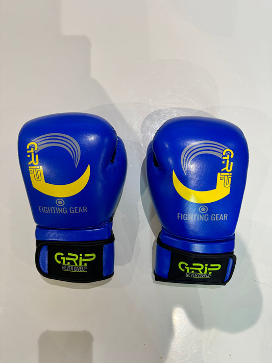 Grip Boxing Gloves | G8 Genuine Cowhide Leather Pro | Blue