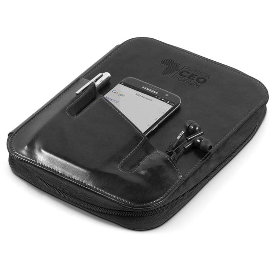 Ashburton Zip-Around Folder - Black-Folders-Gift Wrap Shop